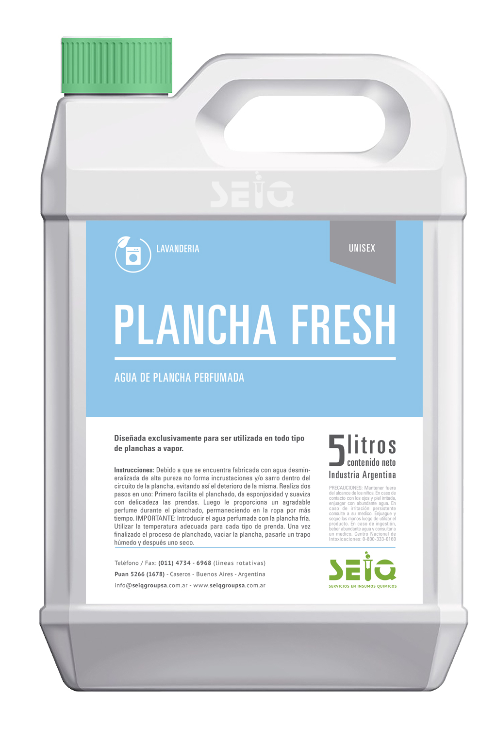 Plancha Fresh X 5 Lts- Agua Desminer. Perfumada – Coversol